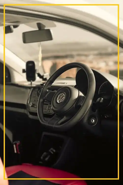 sun visor with mirror