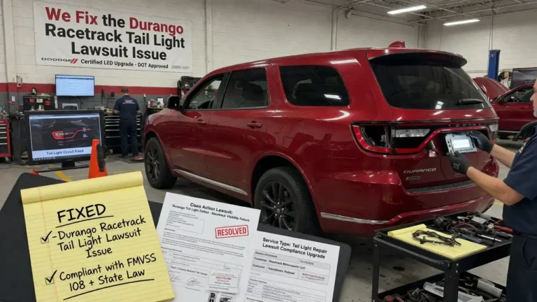Fix the Durango Racetrack Tail Light Lawsuit Issue