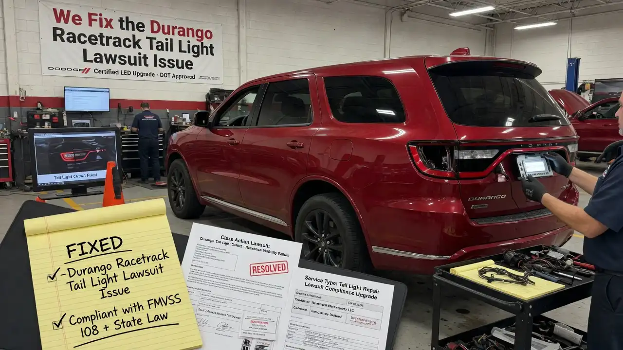 Fix the Durango Racetrack Tail Light Lawsuit Issue